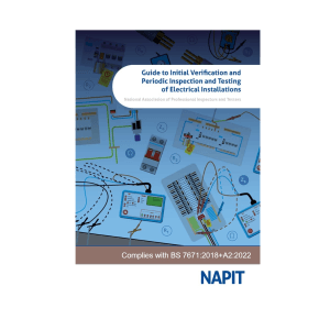 NAPIT Guide to Initial Verification & Periodic Testing