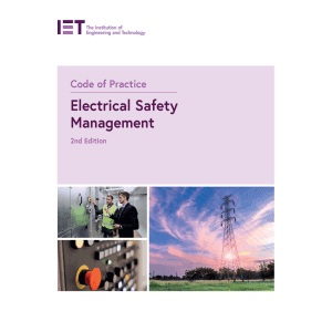 IET Code of Practice for Electrical Safety Management
