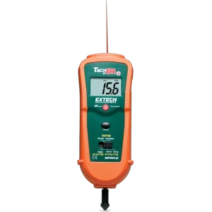 Extech RPM10 Tachometer and IR Thermometer offers precise measurement and durable construction for everyday professional tasks.