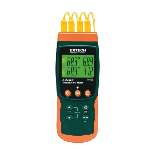 Extech SDL200 4-Channel Datalogging Thermometer