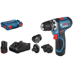 Bosch GSR 12V‑15 FC FlexiClick Drill/Driver Kit delivers professional cordless power with brushless efficiency.