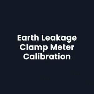 Earth Leakage Clamp Meter Calibration