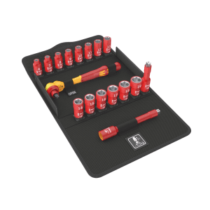 Wera 8100 SB VDE 1 Zyklop Ratchet Set (Switch Lever, 3/8" Drive, Metric)