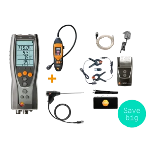 Testo 327-1 Advanced Kit with Gas Leak Detector