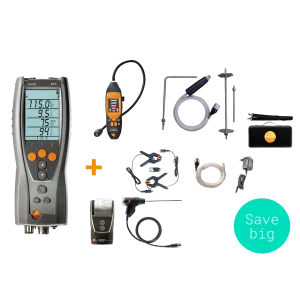 Testo 327-1 Advanced Kit with Gas Leak Detector and CPA1 Kit