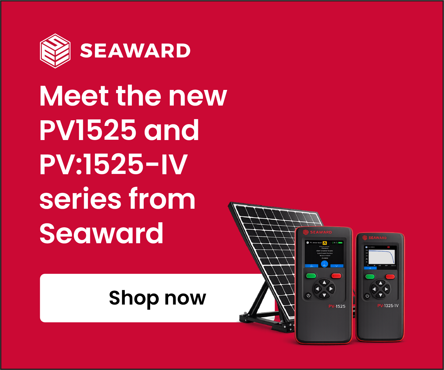 Seaward PV1525 and IV Solar PV Series Mobile
