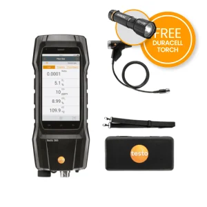 Testo 300+ Flue Gas Analyser Standard Kit Torch