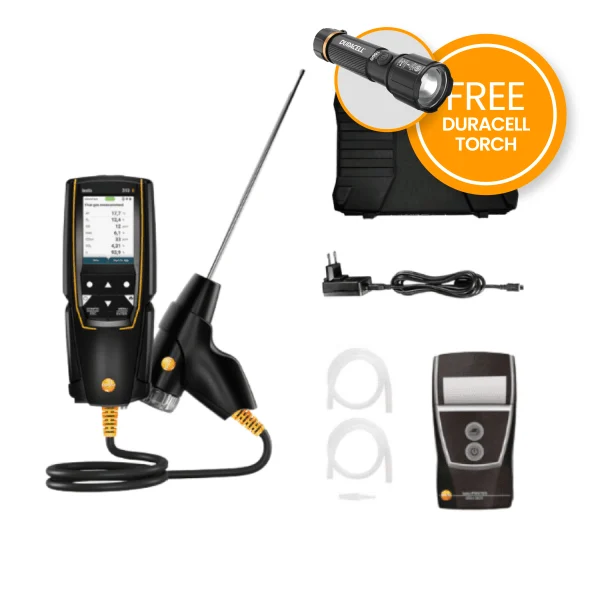 Testo 310 (2nd Gen) Flue Gas Analyser Printer Kit Torch