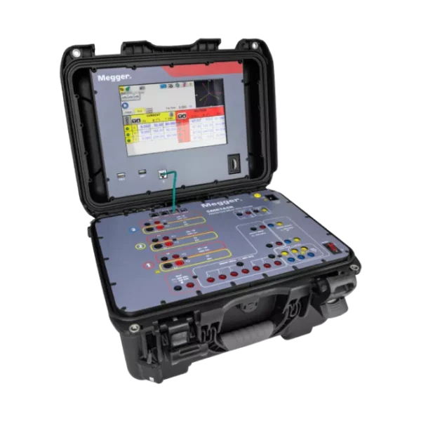 Megger SMRT46R Multi-Phase Relay Tester right angle